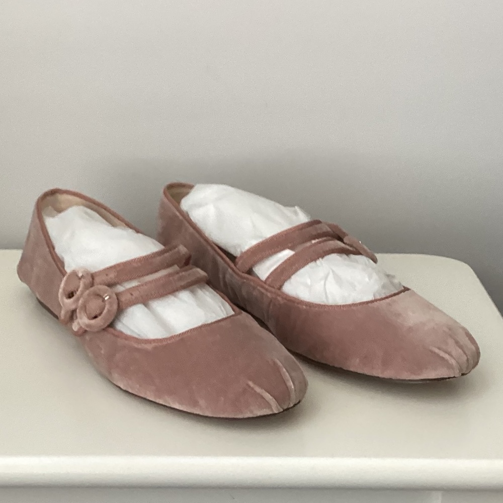 Nine West XYRE Velvet Mary Jane Ballet Flats - 7M